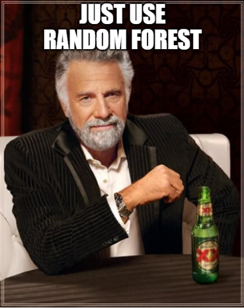 just use random forest